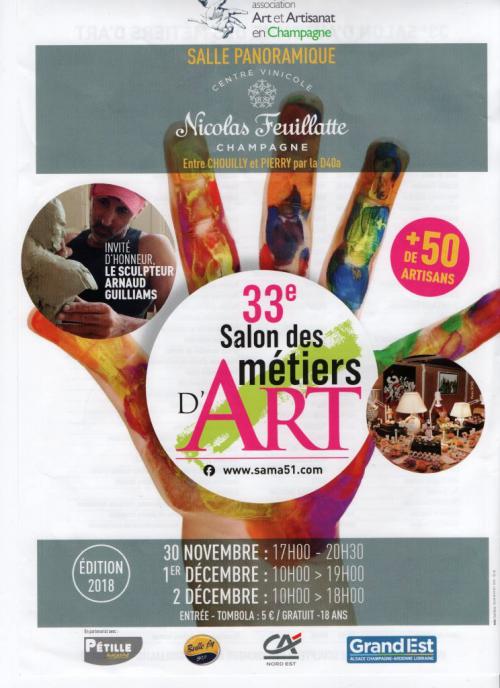 33 ème Salon des Métiers d'Art CHOUILLY 30 novembre au 2 décembre