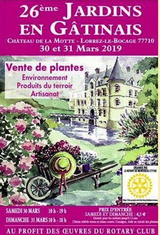 30 et 31 MARS JARDINS EN GATINAIS LORREZ LE BOCAGE