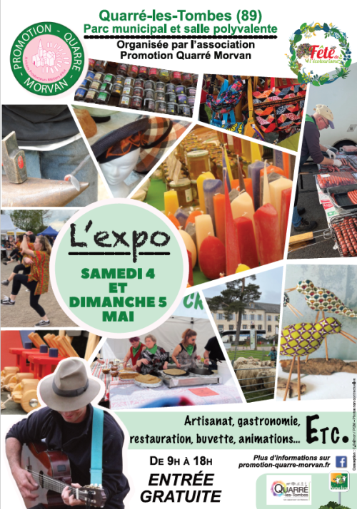 L'Expo - foire artisanale de Quarré-les-Tombes - Samedi 4 et Dimanche 5 Mai 2024