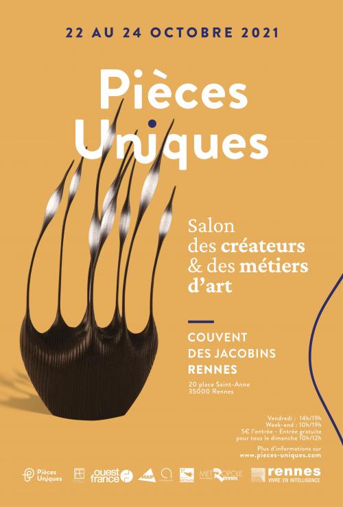 Salon Pieces Uniques Rennes 22 au 24 octobre 2021