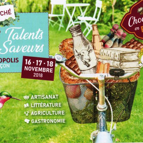 BESANCON  du 16 au 18 novembre 2018 (Micropolis) TALENTS et SAVEURS