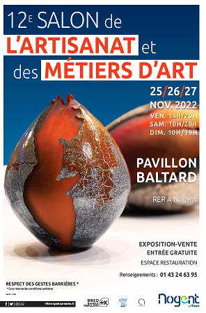 Salon des Arts et des Métiers d'Art Pavillon Baltard NOGENT SUR MARNE