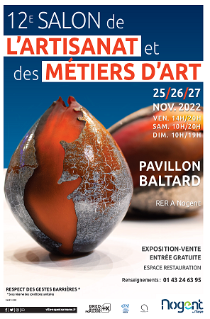 Salon des Arts et des Métiers d'Art Pavillon Baltard  NOGENT SUR MARNE