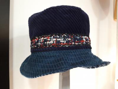 chapeau d'hiver velours coton